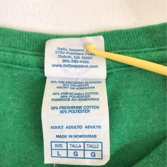 Delta Pro Weight Lucky Shirt Four Leaf Clover Green T Shirt Unisex Size Large - Picture 8 of 10
